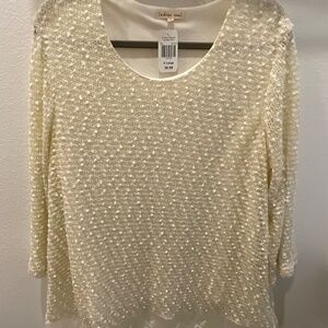 Cream boucle sweater